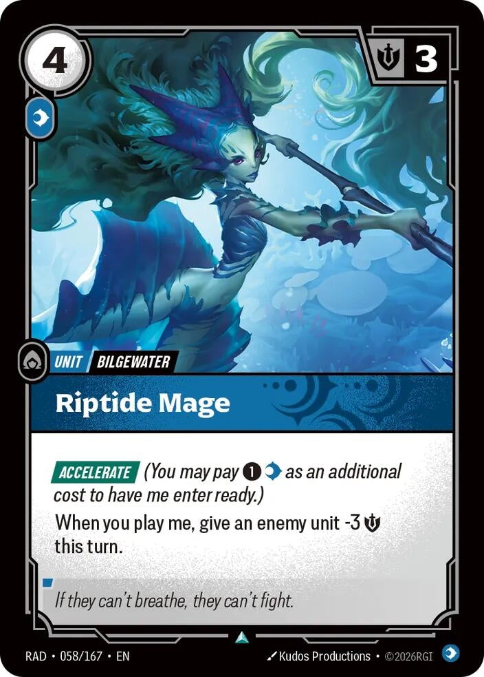 Image for Riptide Mage (058/167) (RAD) - Riftbound: League of Legends Trading Card Game