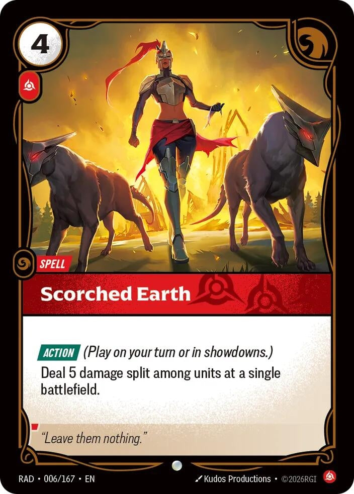 Image for Scorched Earth (006/167) (RAD) - Riftbound: League of Legends Trading Card Game