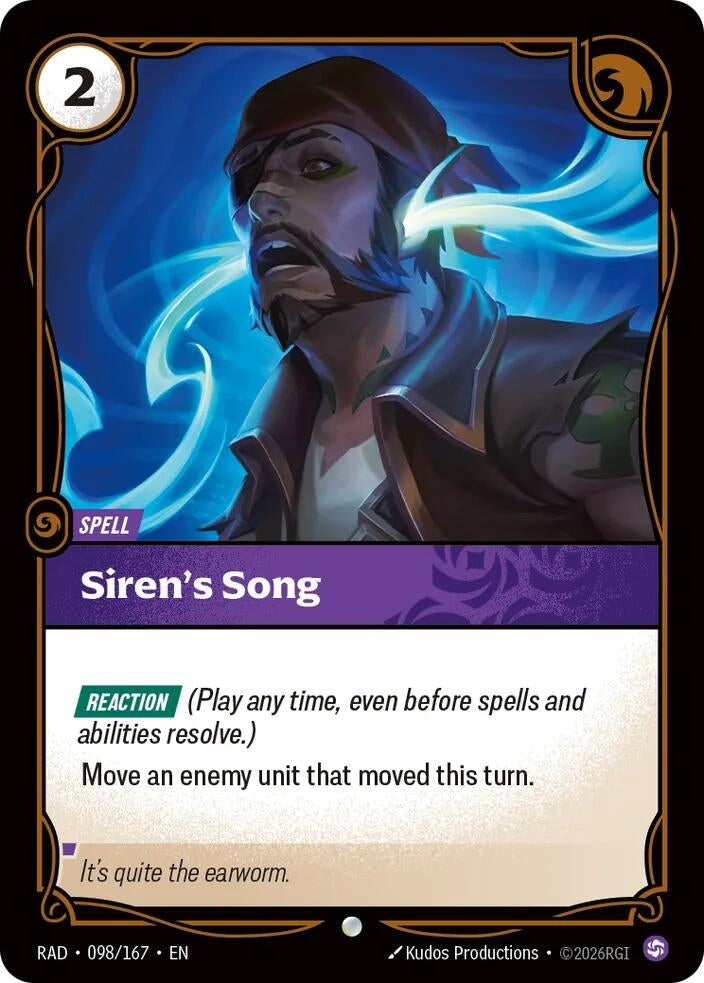 Image for Siren's Song (098/167) (RAD) - Riftbound: League of Legends Trading Card Game