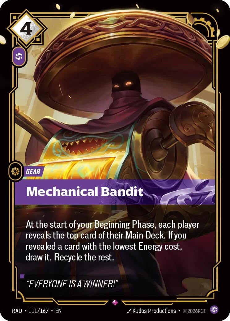Image for Mechanical Bandit (111/167) (RAD) - Riftbound: League of Legends Trading Card Game