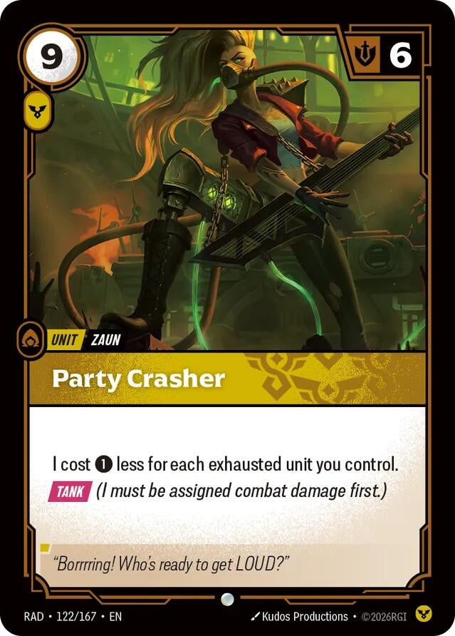 Image for Party Crasher (122/167) (RAD) - Riftbound: League of Legends Trading Card Game