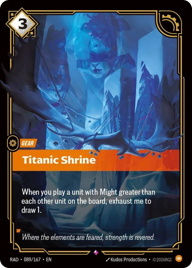 Image for Titanic Shrine (089/167) (RAD) - Riftbound: League of Legends Trading Card Game