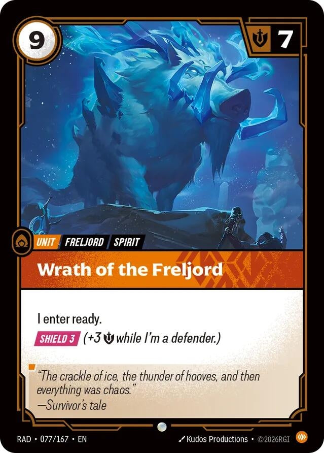 Image for Wrath of the Freljord (077/167) (RAD) - Riftbound: League of Legends Trading Card Game