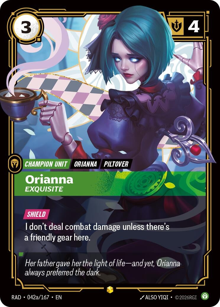 Image for Orianna, Exquisite (Alternate Art) (042a/167) (RAD) - Riftbound: League of Legends Trading Card Game