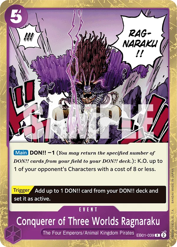 Conquerer of Three Worlds Ragnaraku - EB01-039 - Rare