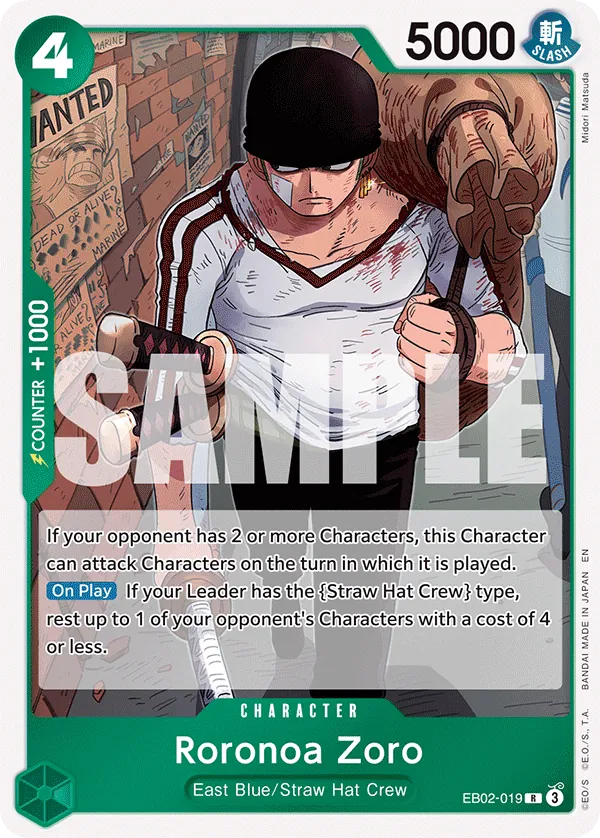 Roronoa Zoro - EB02-019 - Rare
