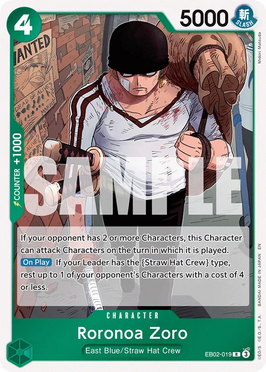 Roronoa Zoro - EB02-019 - Rare