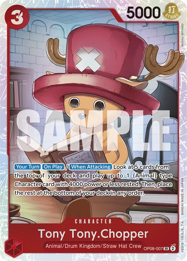 Tony Tony.Chopper  - OP08-007 - Super Rare