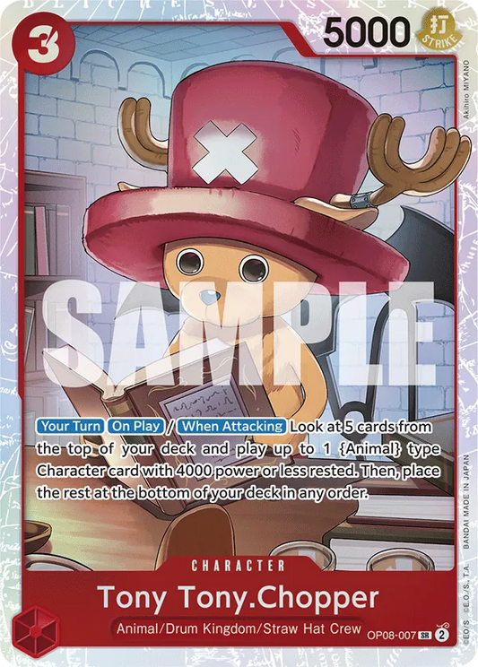 Tony Tony.Chopper  - OP08-007 - Super Rare