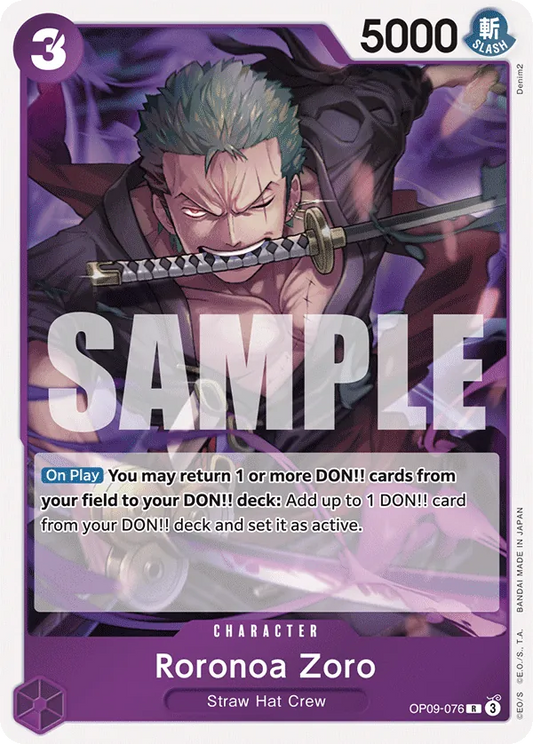 Roronoa Zoro - OP09-076 - Rare