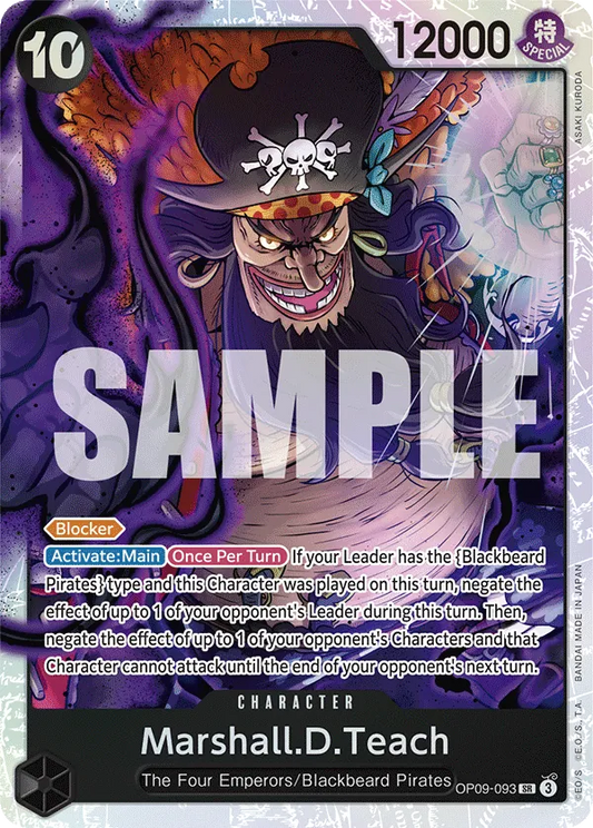 Marshall.D.Teach - OP09-093 - Super Rare