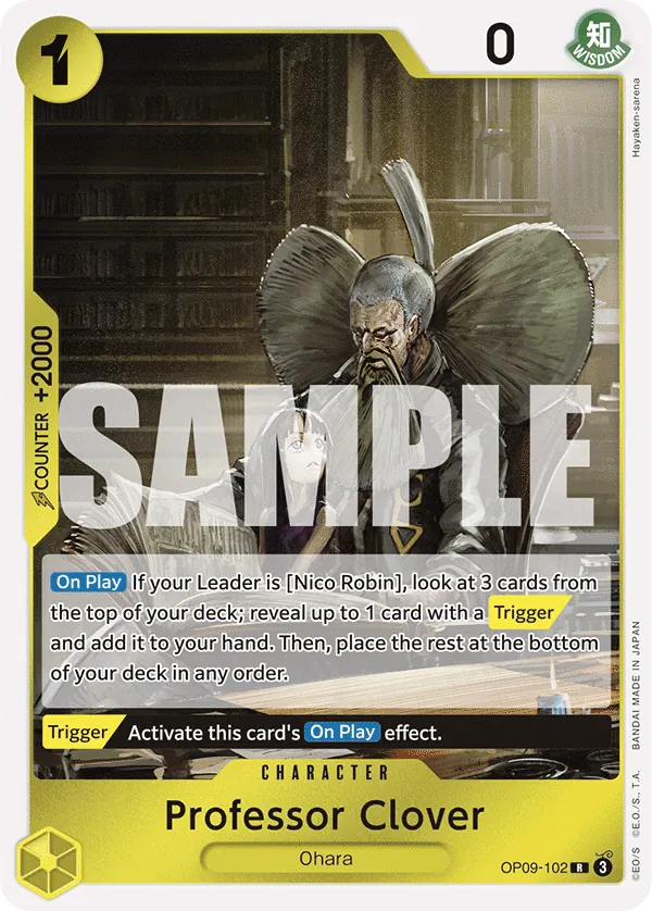 Professor Clover - OP09-102 - Rare