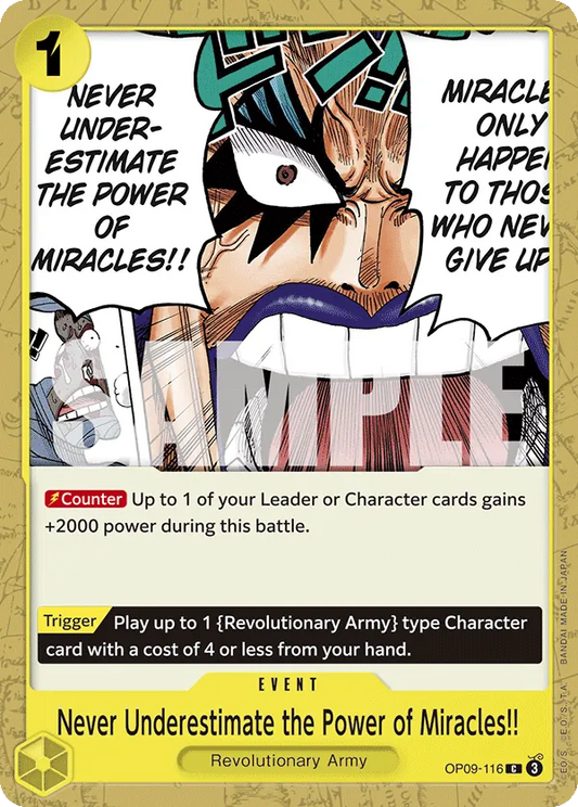 Never Underestimate the Power of Miracles!! - OP09-116 - Common