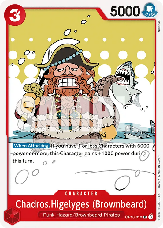 Chadros.Higelyges (Brownbeard) - OP10-010 - Common