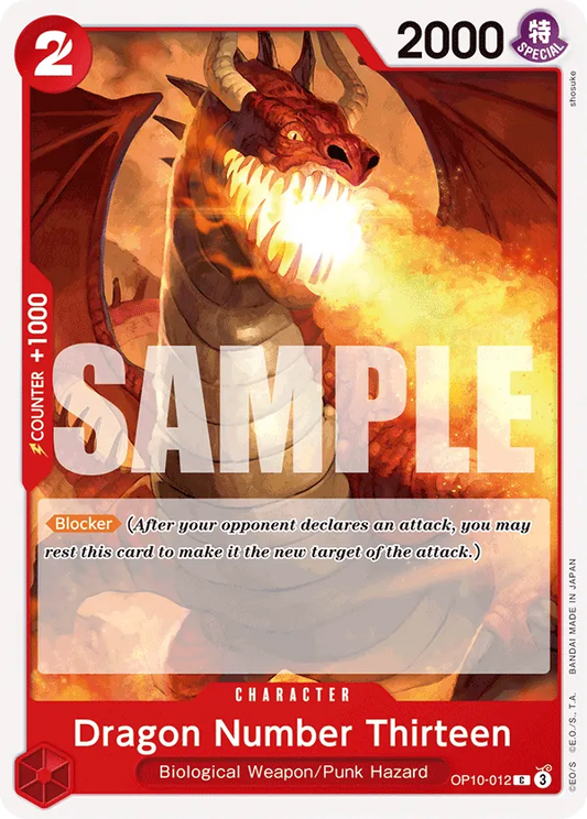 Dragon Number Thirteen - OP10-012 - Common