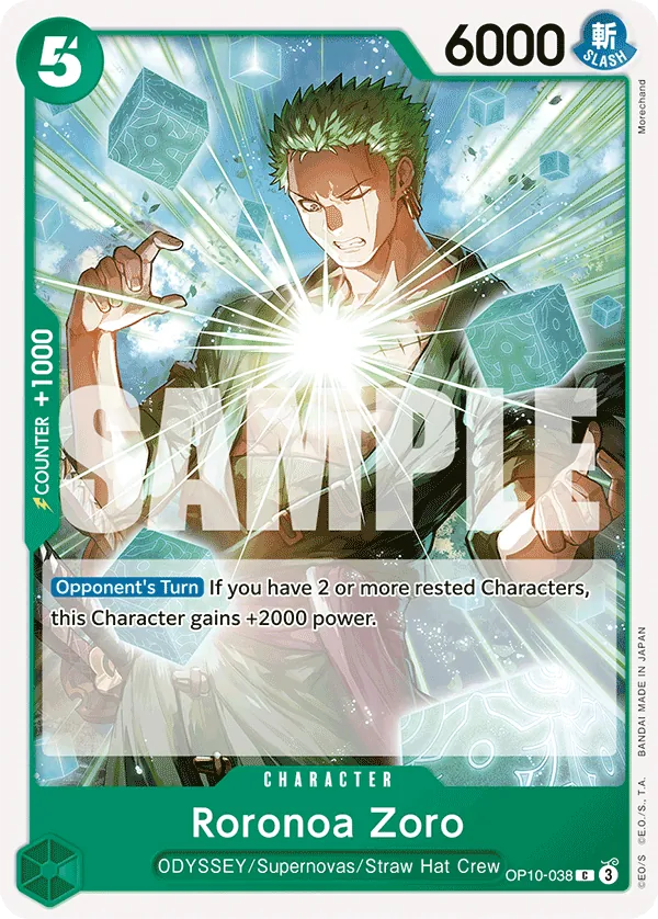 Roronoa Zoro - OP10-038 - Common