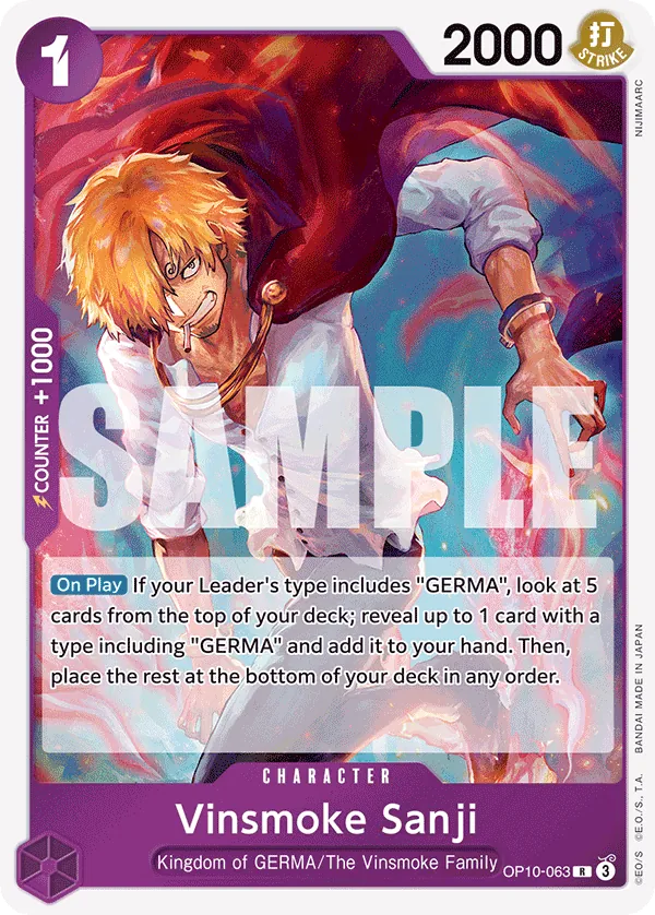 Vinsmoke Sanji - OP10-063 - Rare
