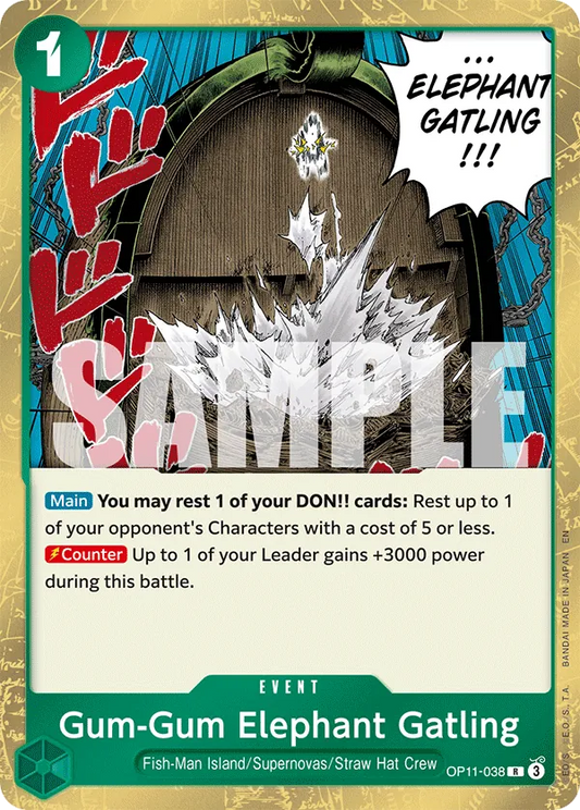 Gum-Gum Elephant Gatling - OP11-038 - Rare