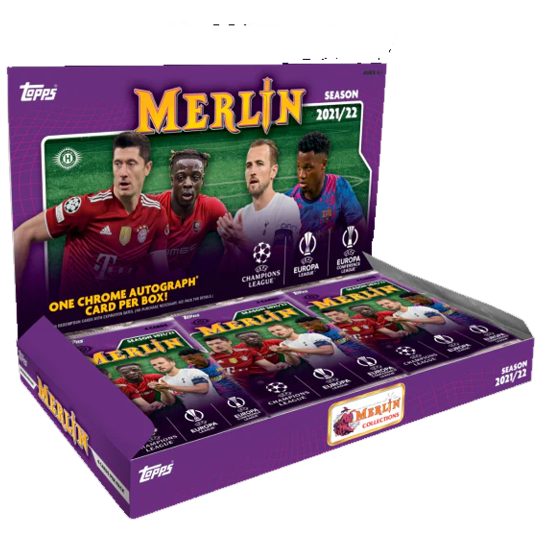 2021-22 Topps Chrome UEFA Merlin Soccer Hobby Box