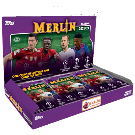 2021-22 Topps Chrome UEFA Merlin Soccer Hobby Box