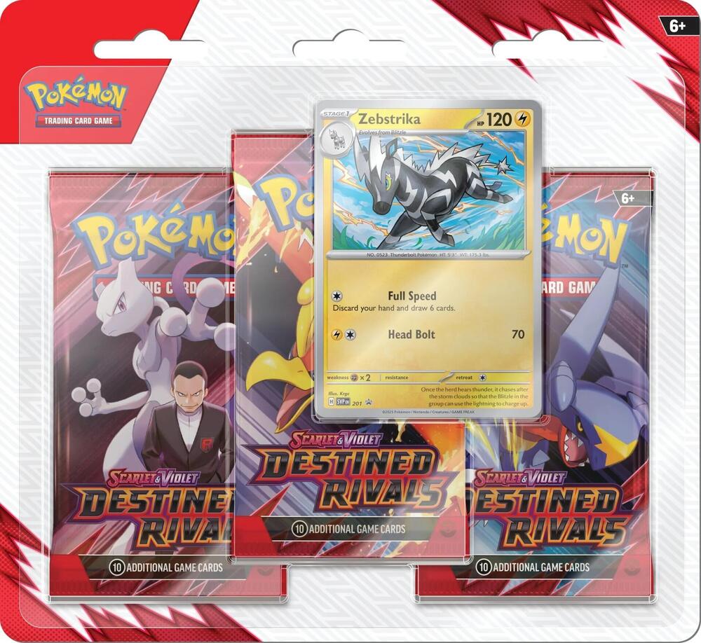 Destined Rivals 3 Pack Blister (RANDOM PROMO CARD)