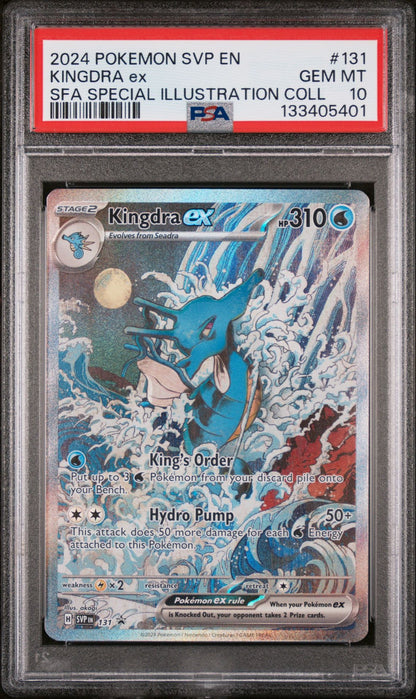 KINGDRA ex SFA SPECIAL ILLUSTRATION COLL 2024 POKEMON SVP EN-SV BLACK STAR PROMO PSA GEM MT 10